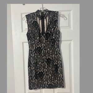 Black lace dress